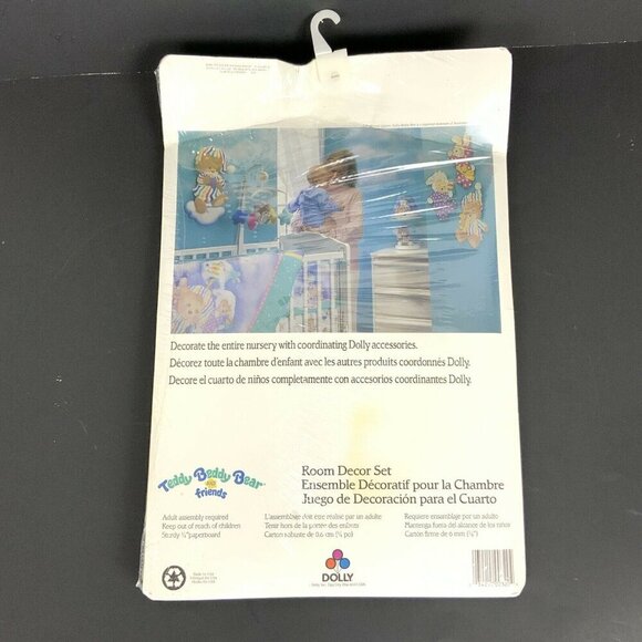 Vintage Teddy Beddy Bear & Friends Nursery Room Decor Set 3 Wall Plaques - Picture 2 of 2